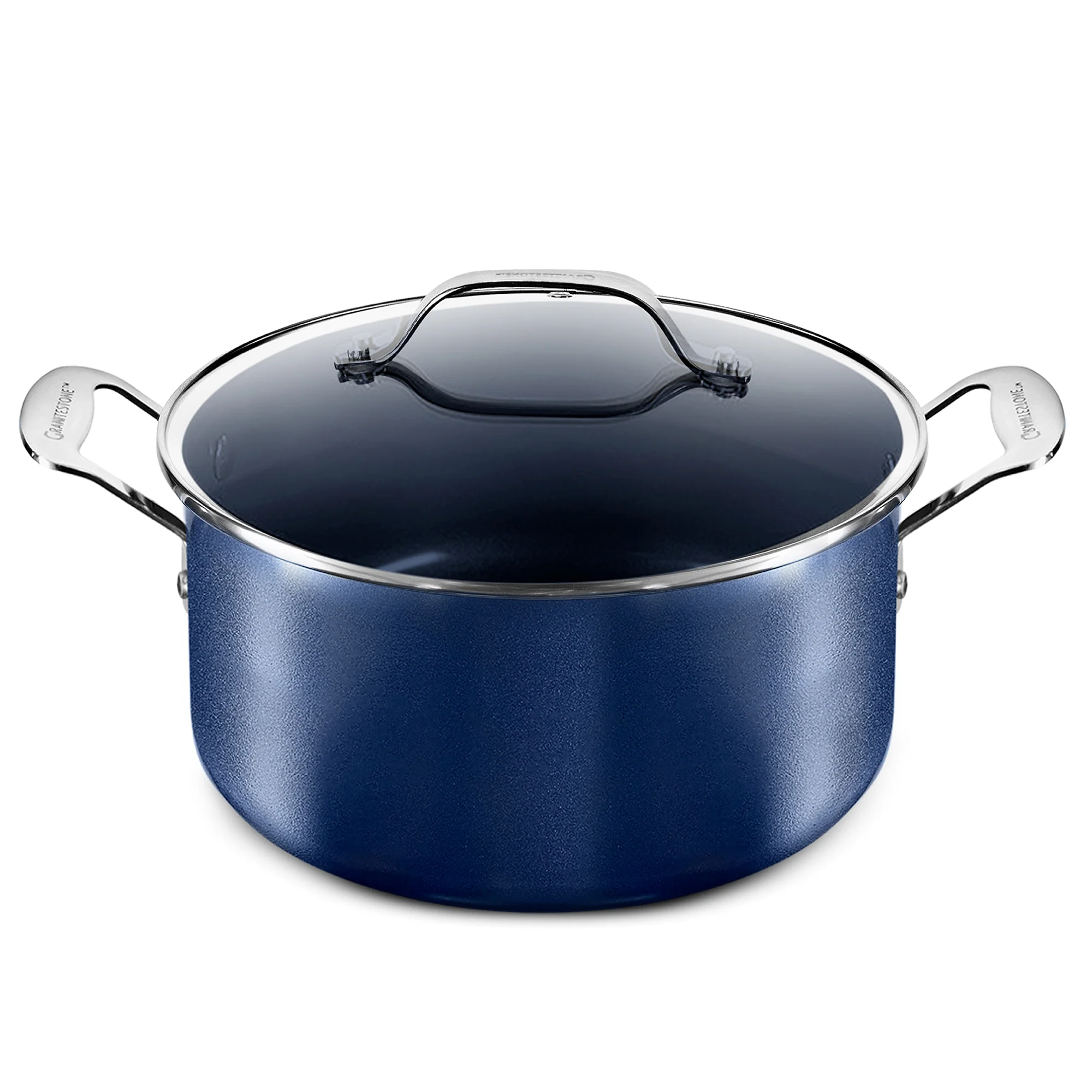 Granitestone 5 Quart Aluminum Stock Pot with Lid - Image 7