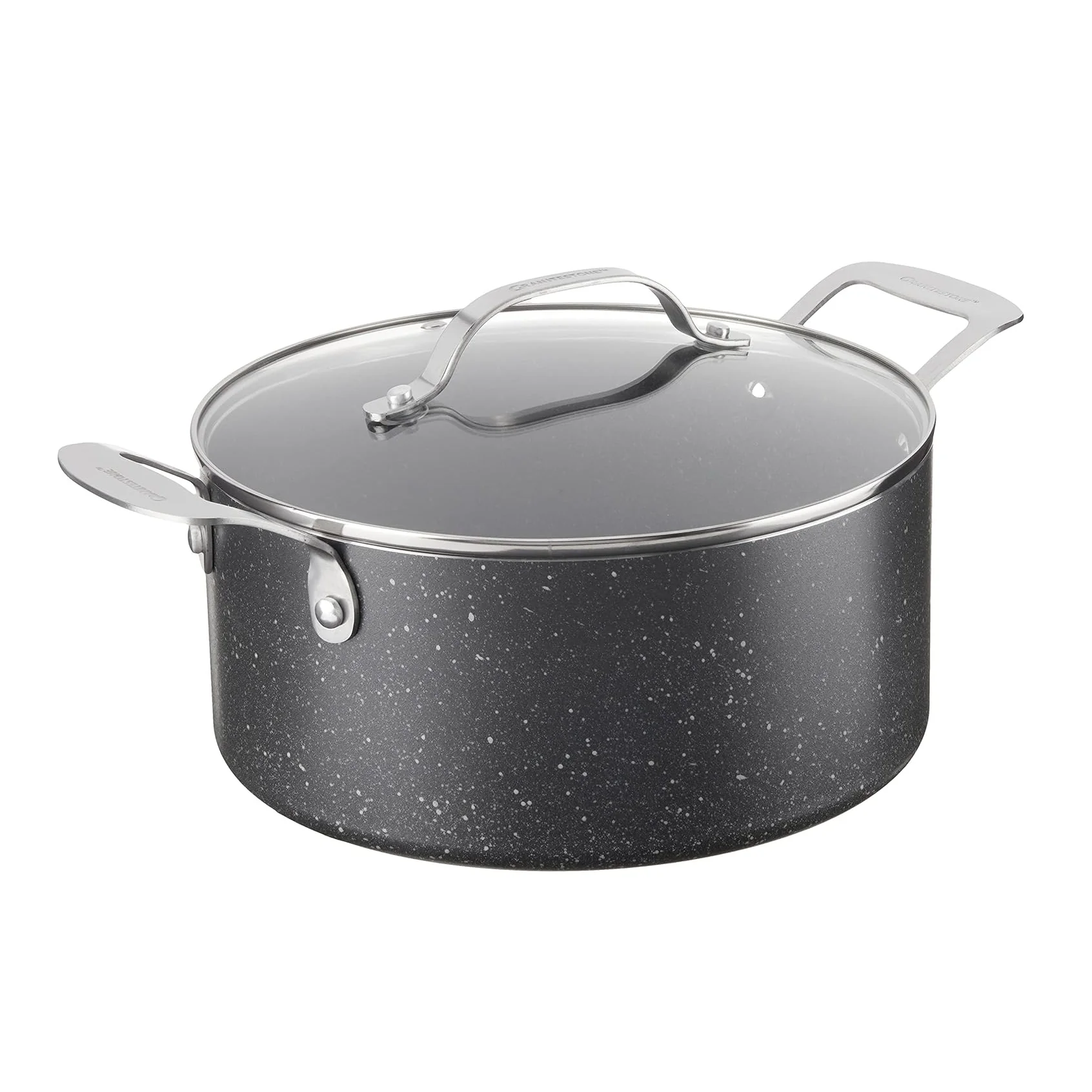 Granitestone 5 Quart Aluminum Stock Pot with Lid - Image 8