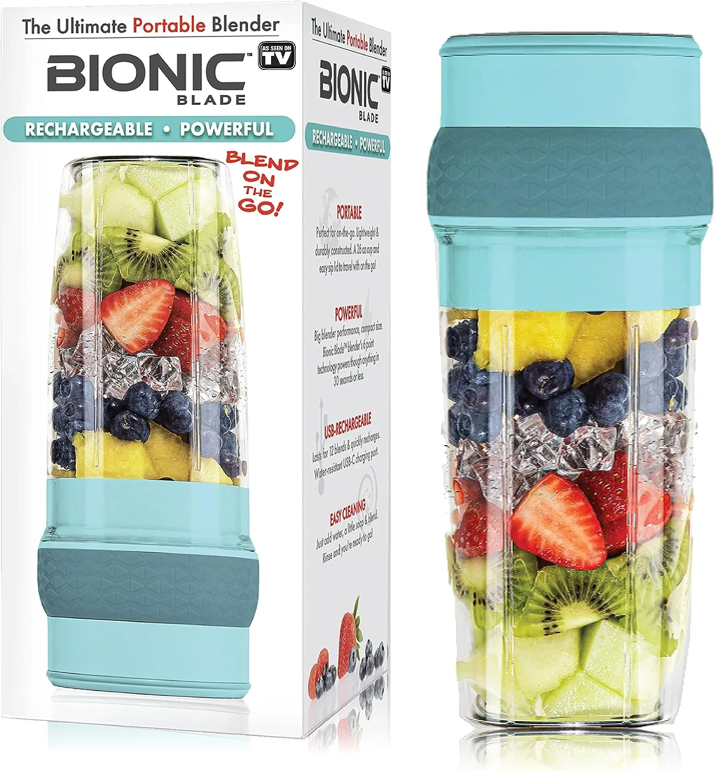 Bionic Blade Portable Blender - 18,000 RPM, USB Rechargeable Battery, Multiple Colors - Image 11