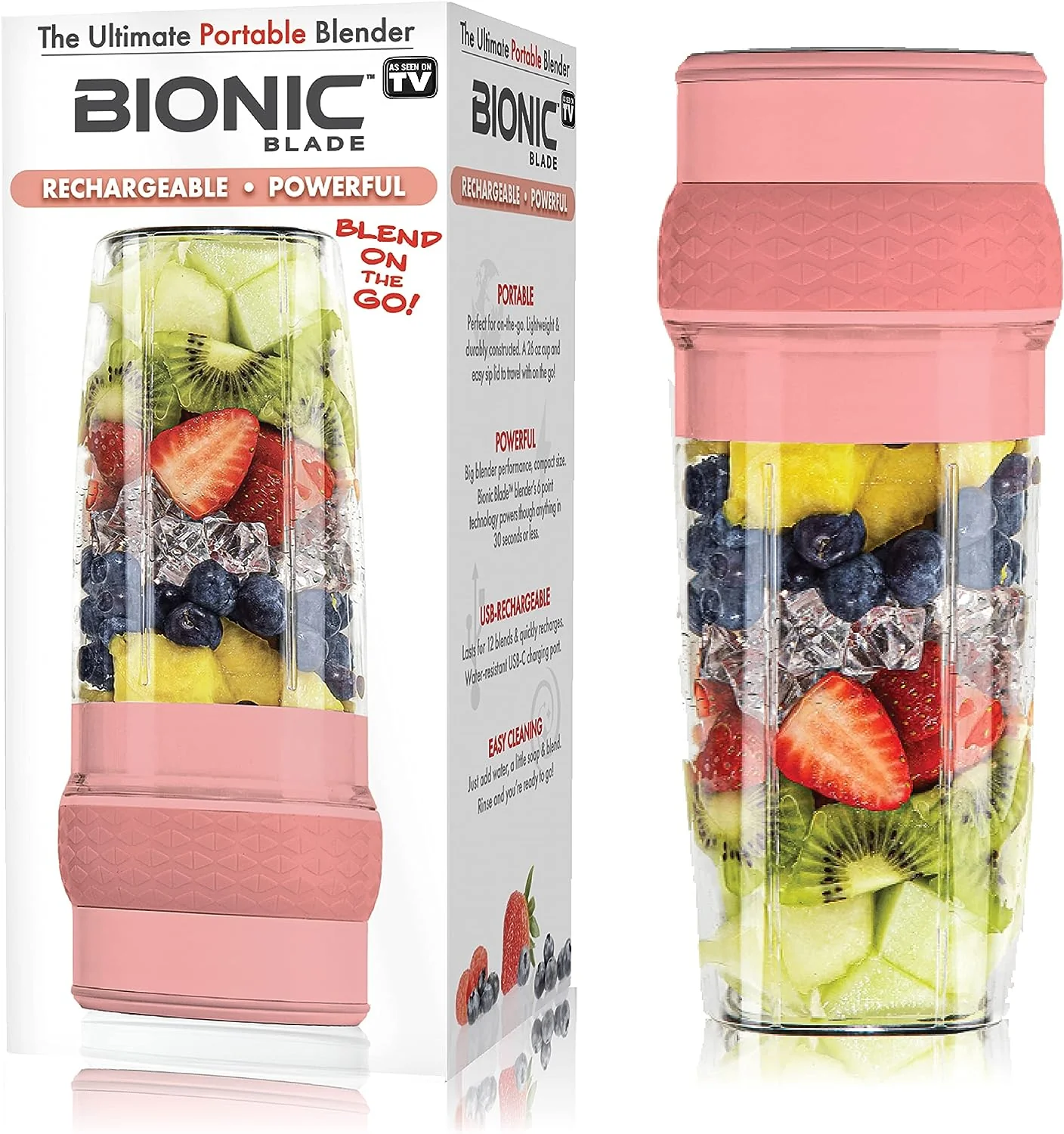 Bionic Blade Portable Blender - 18,000 RPM, USB Rechargeable Battery, Multiple Colors - Image 16