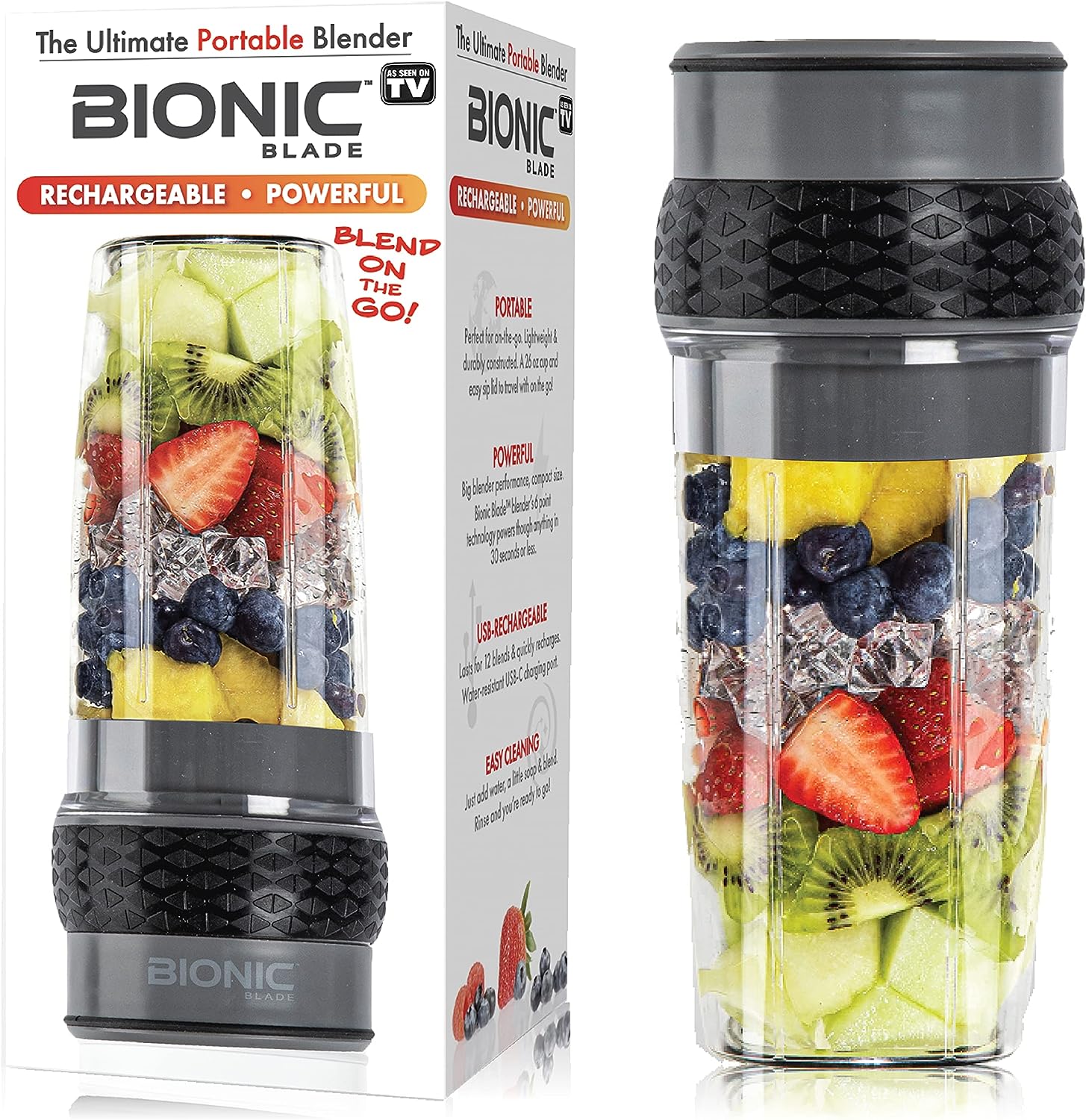 Bionic Blade Portable Blender - 18,000 RPM, USB Rechargeable Battery, Multiple Colors - Image 21