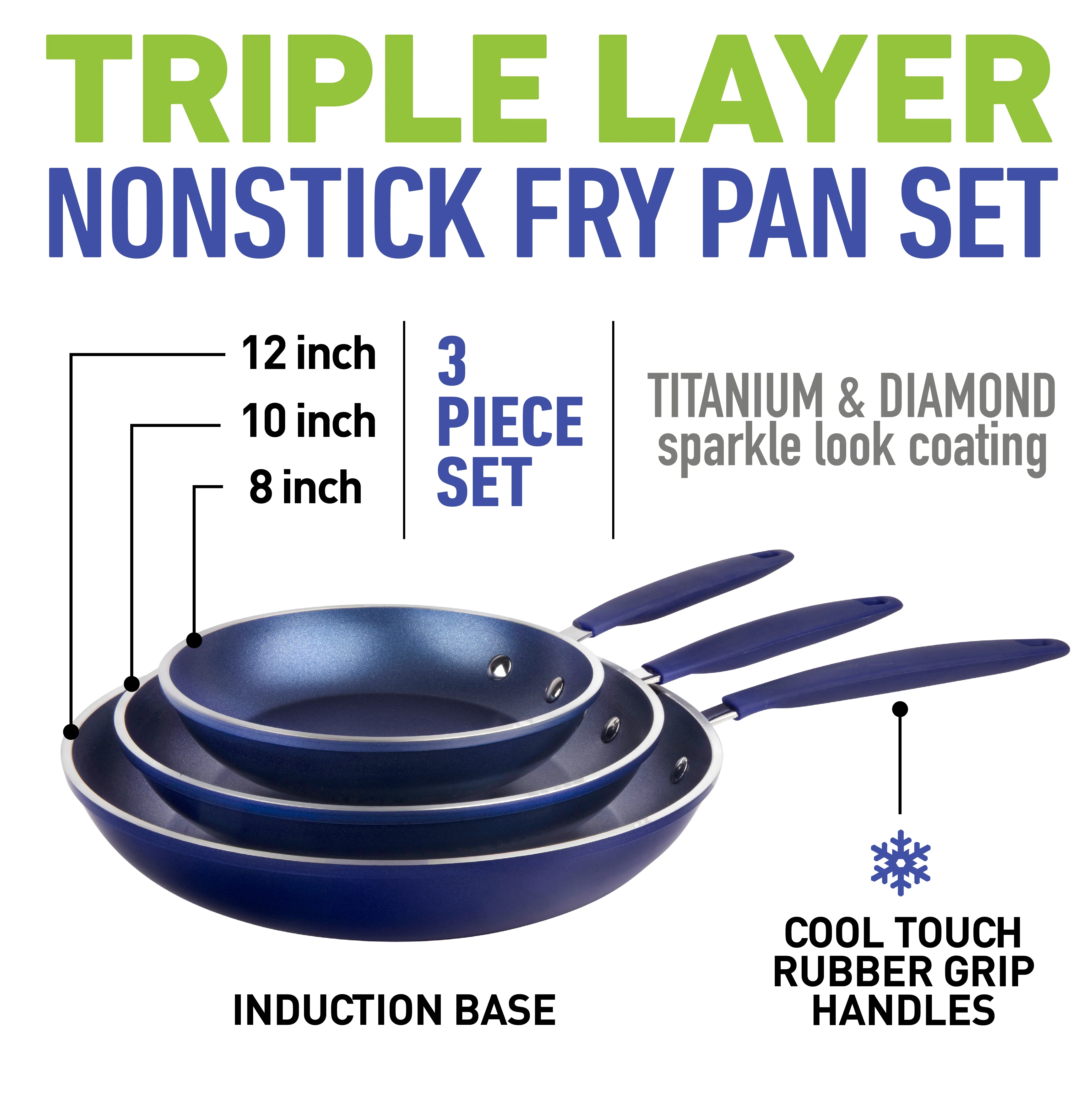 Easy Grip 3 Pack Skillet Set - Induction Capable - Image 11