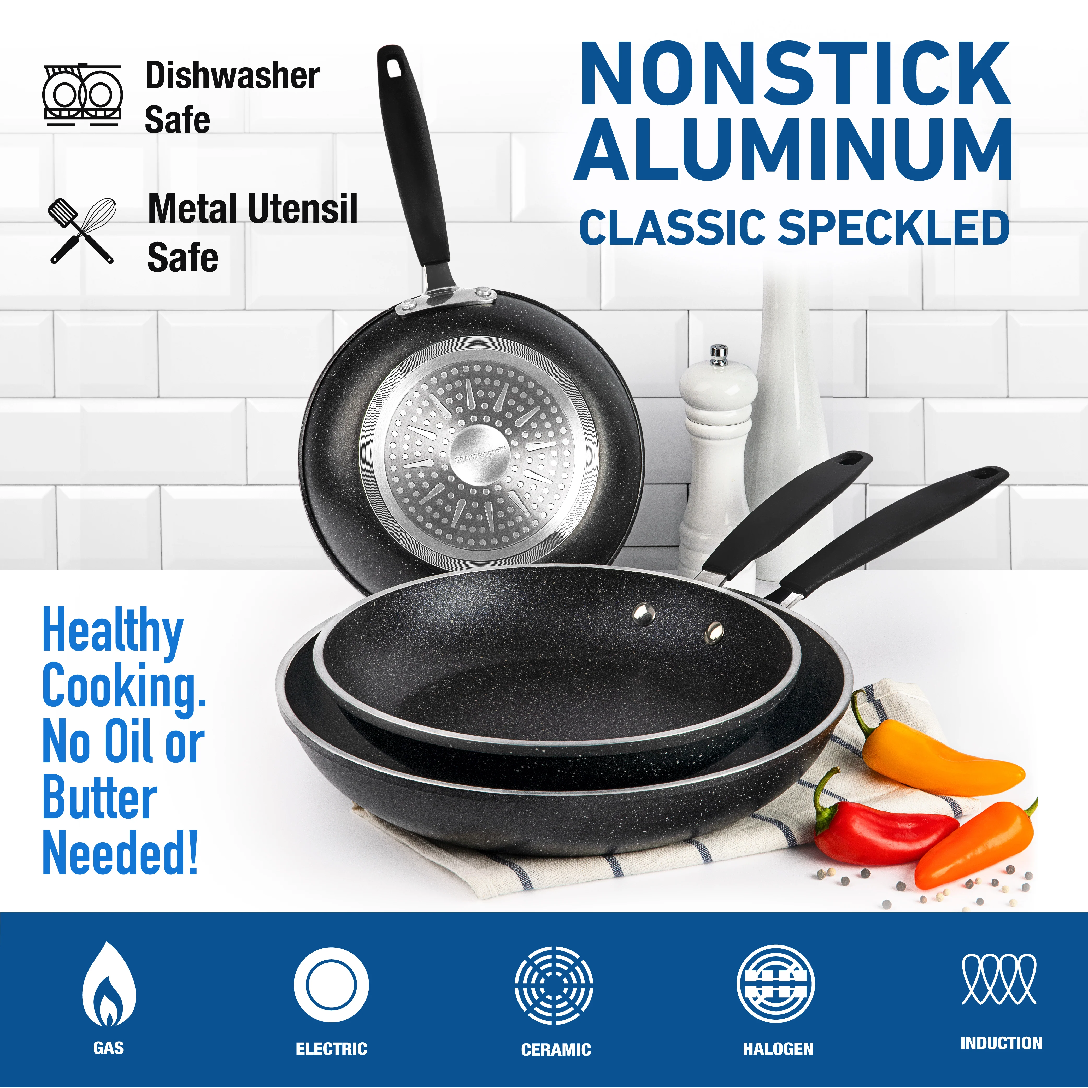 Easy Grip 3 Pack Skillet Set - Induction Capable - Image 5