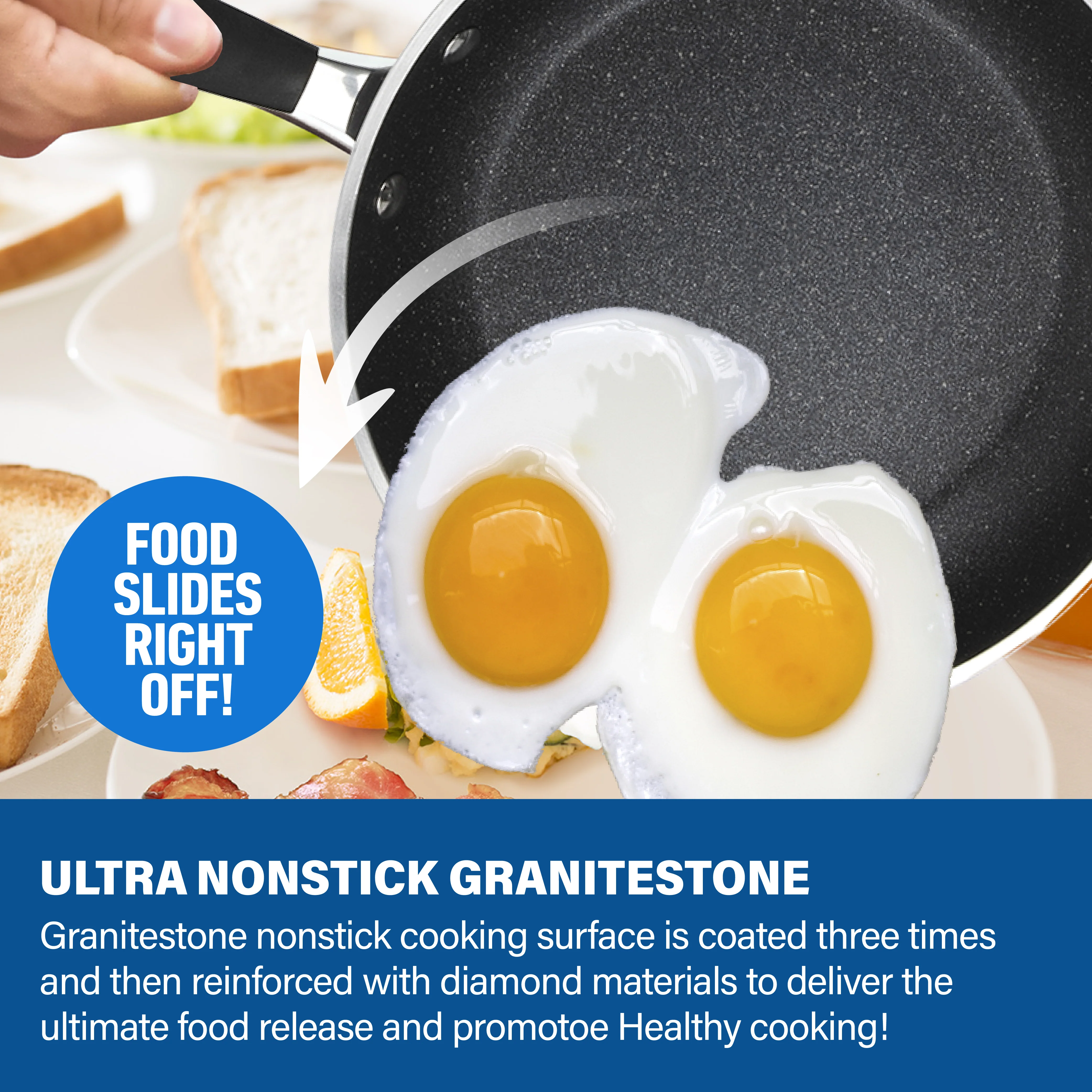 Easy Grip 3 Pack Skillet Set - Induction Capable - Image 6
