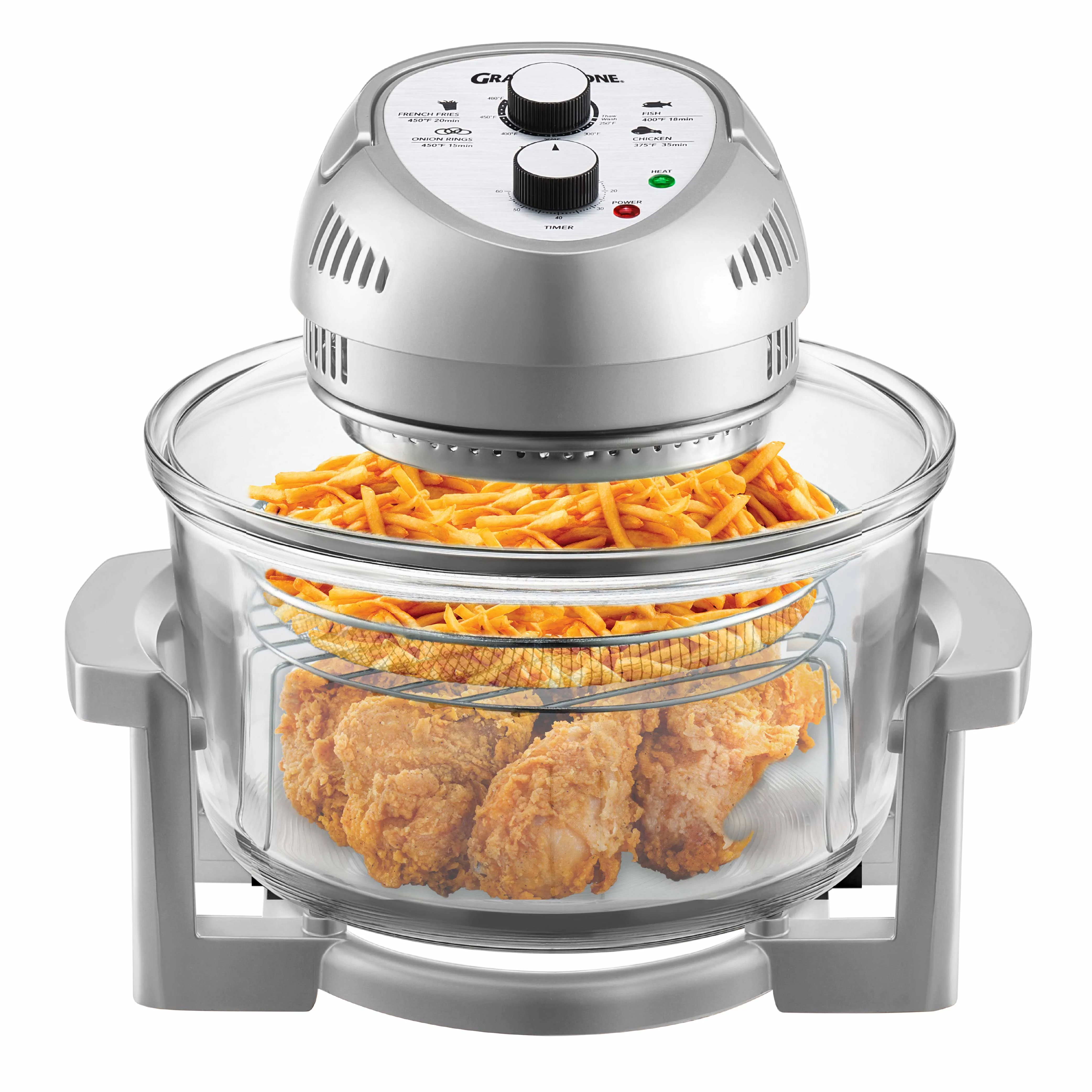 Granitestone Glass Air Fryer XL - Healthier, Crispier Cooking - 16 Quart Extra Large Oil-Less Convection Oven - Image 29