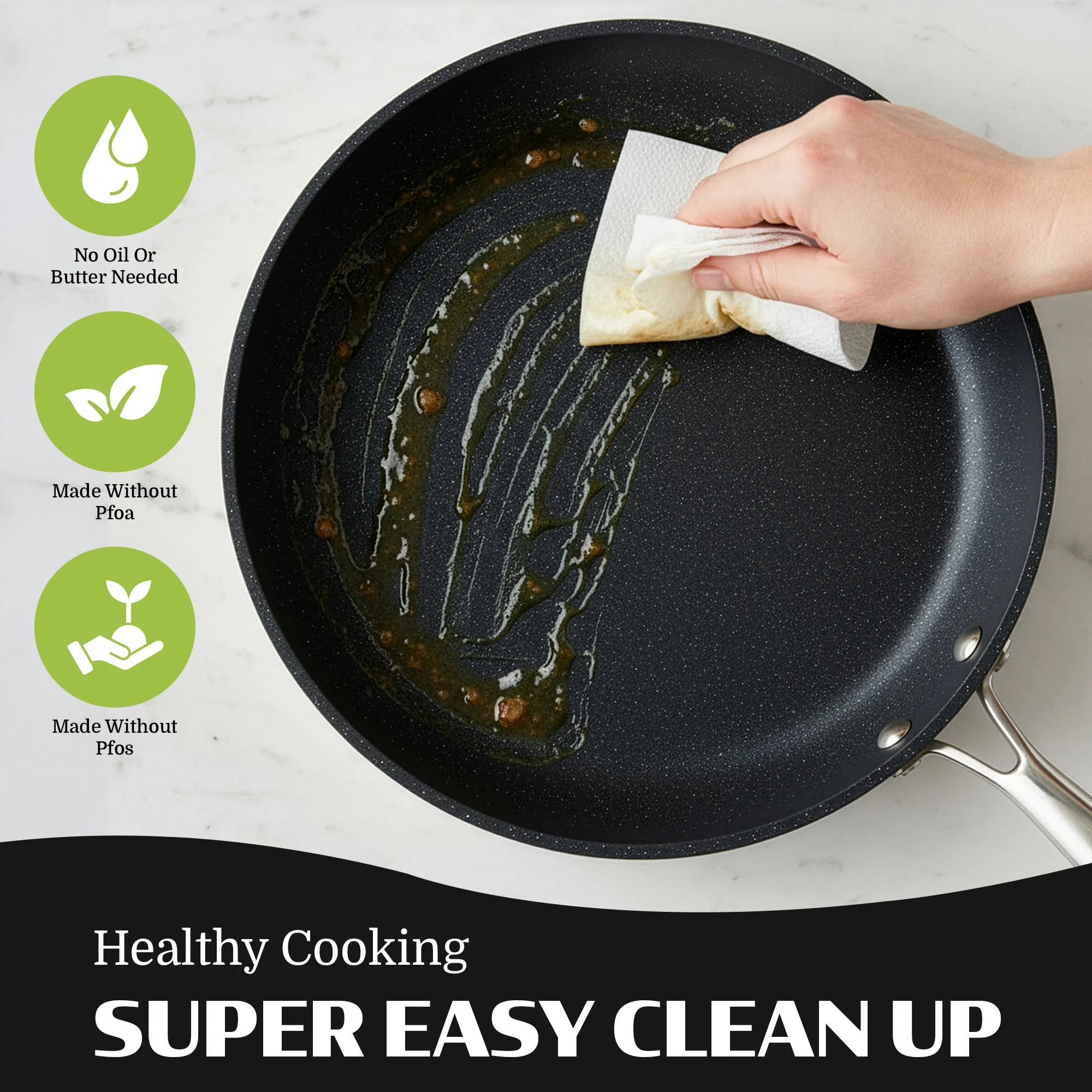 Granitestone Ceraluxe 3 Piece Skillet Set - Image 14