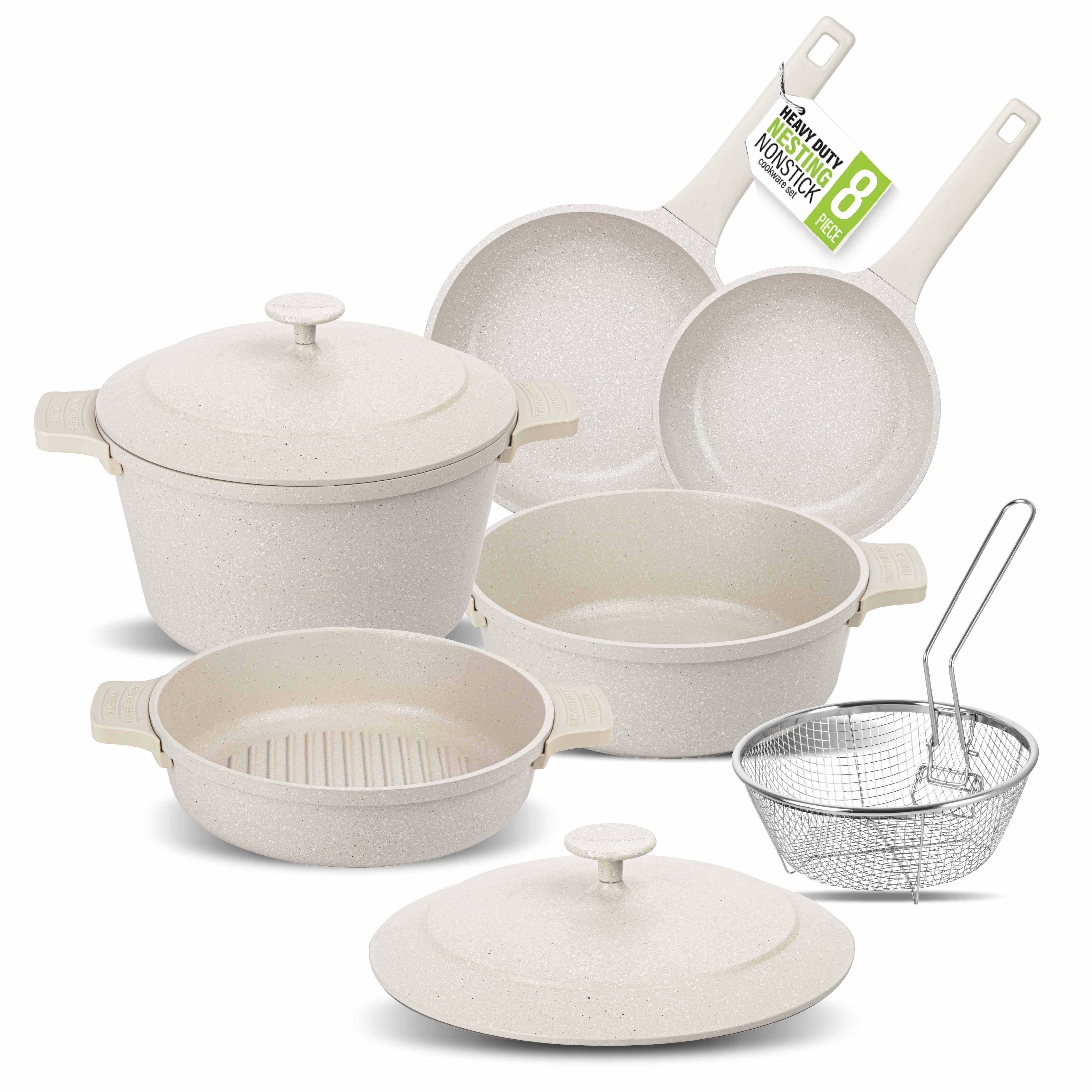 Granitestone 8-Piece Nesting Cookware Set - Image 2