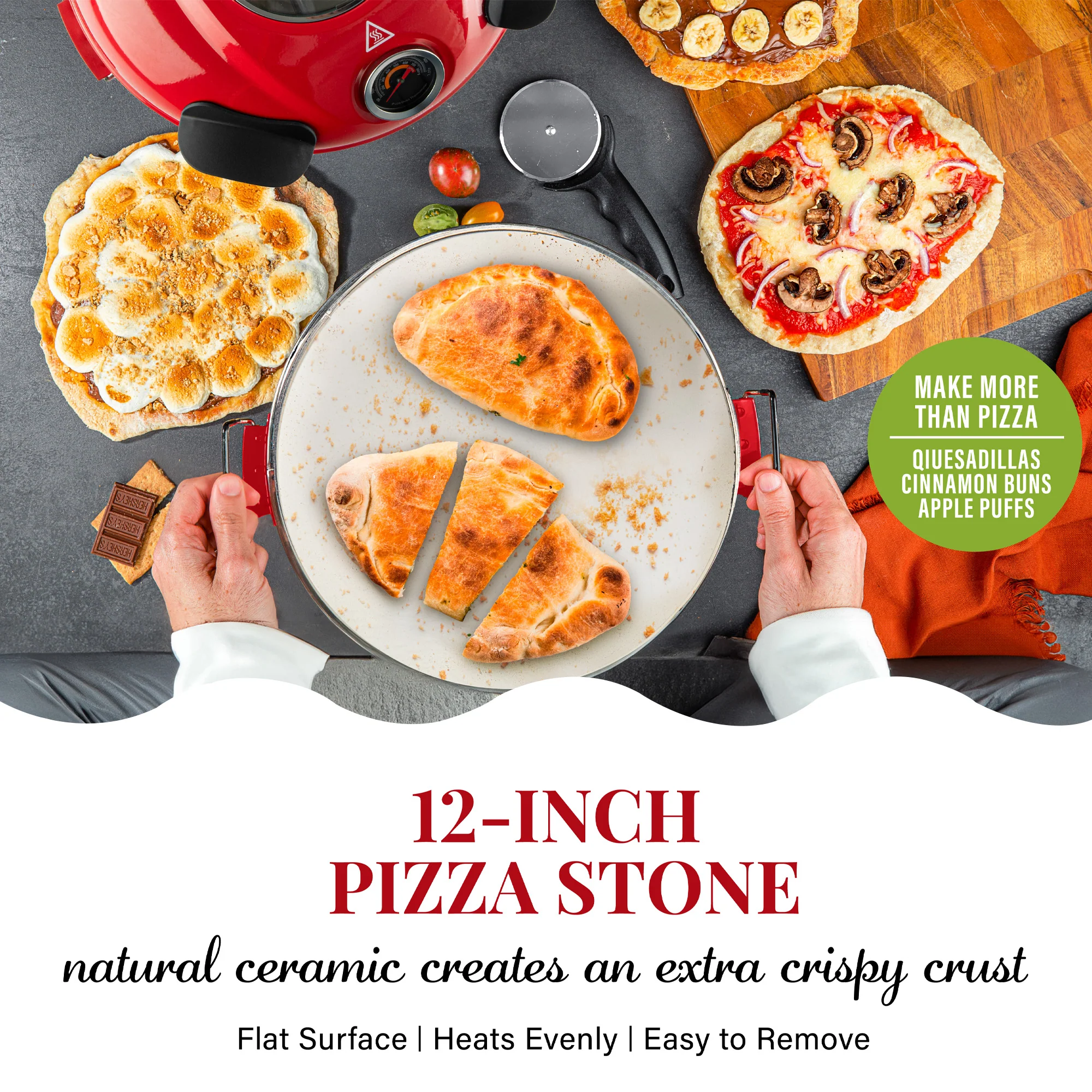 Granitestone Piezano Countertop Pizza Oven Bundle with Carrying Case - Image 5