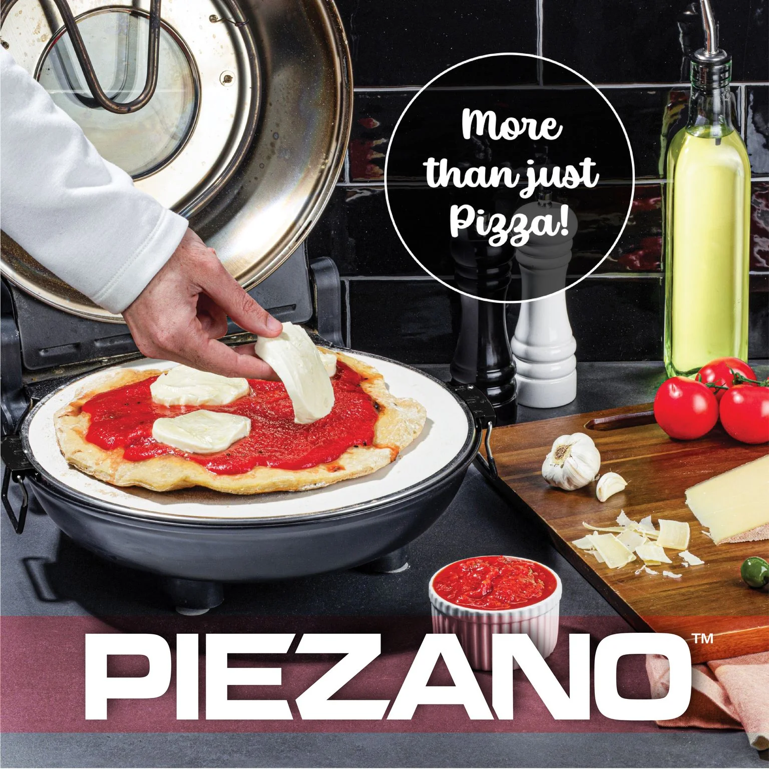 Granitestone Piezano Countertop Pizza Oven with Carrying Case - Image 8