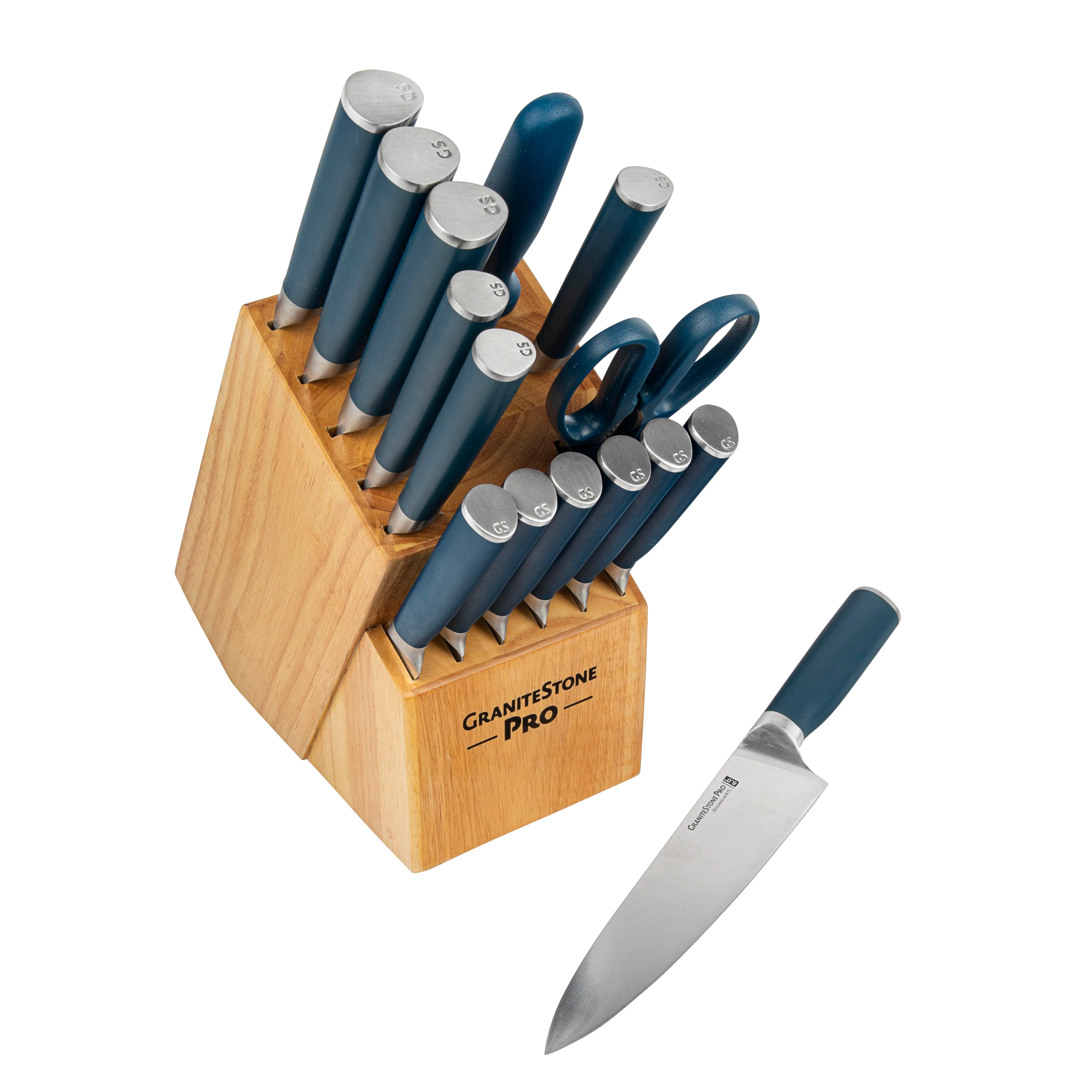 Granitestone Pro Series 14 Piece Knife Set & Block - Image 15