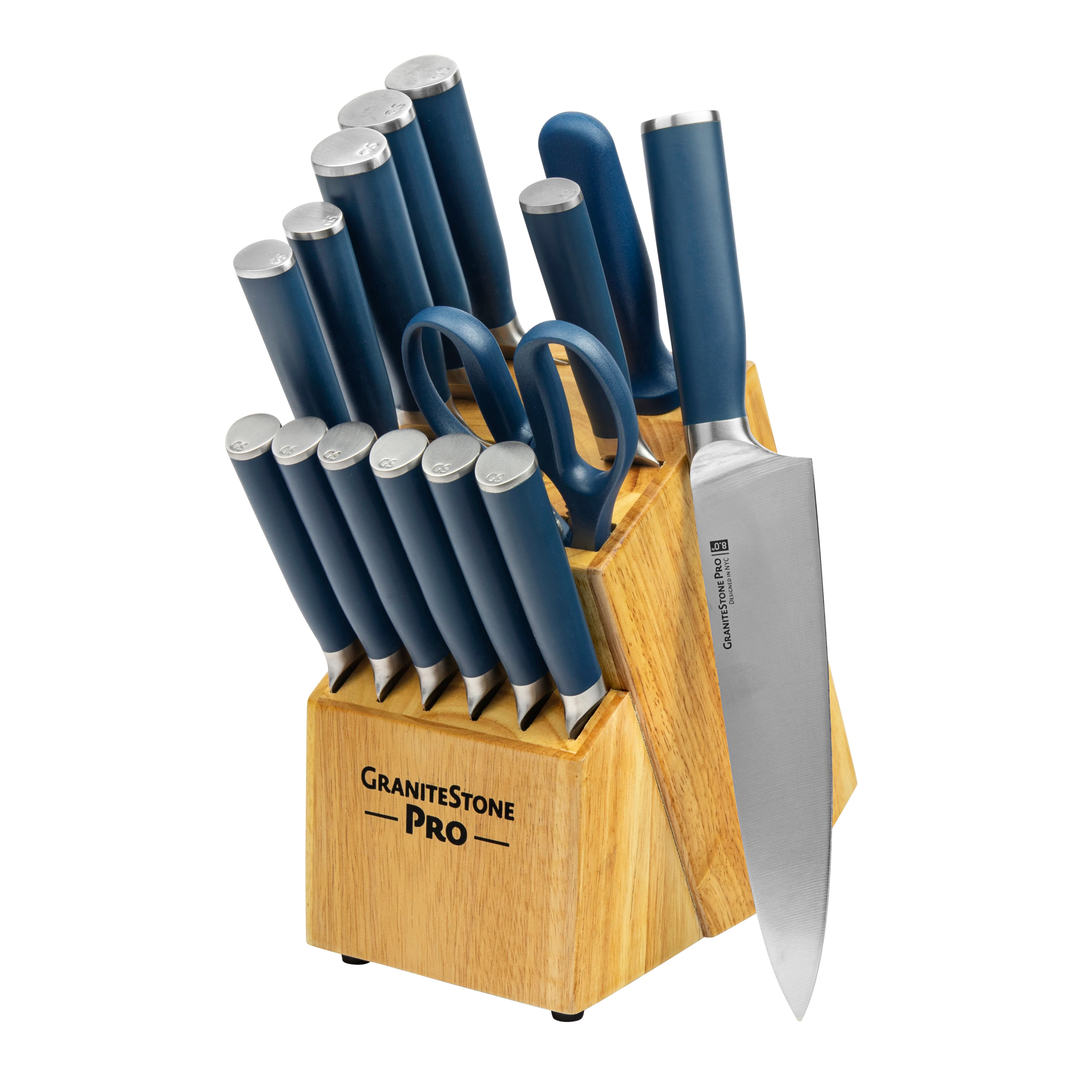 Granitestone Pro Series 14 Piece Knife Set & Block - Image 16