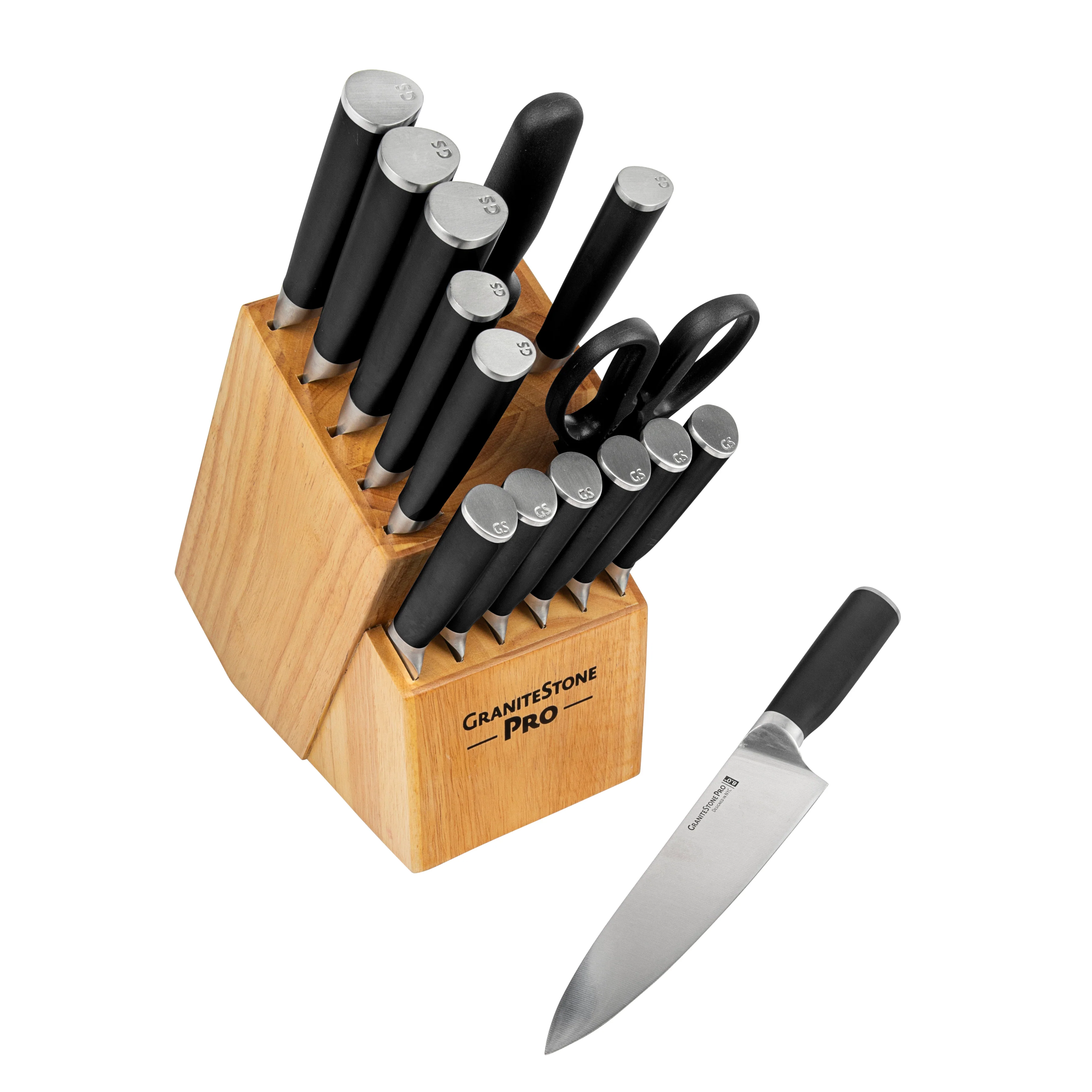 Granitestone Pro Series 14 Piece Knife Set & Block - Image 3